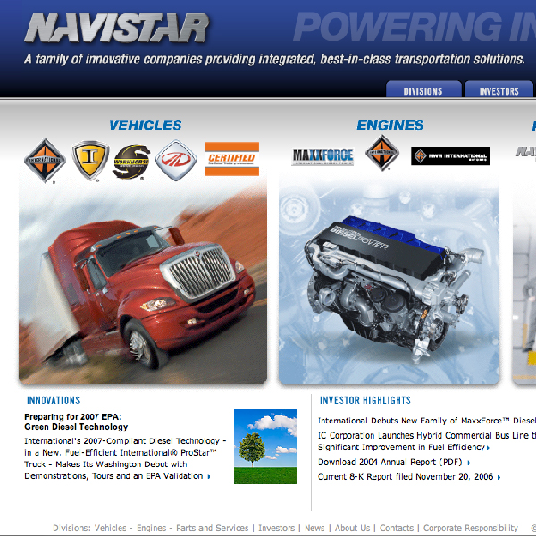 Navistar Website